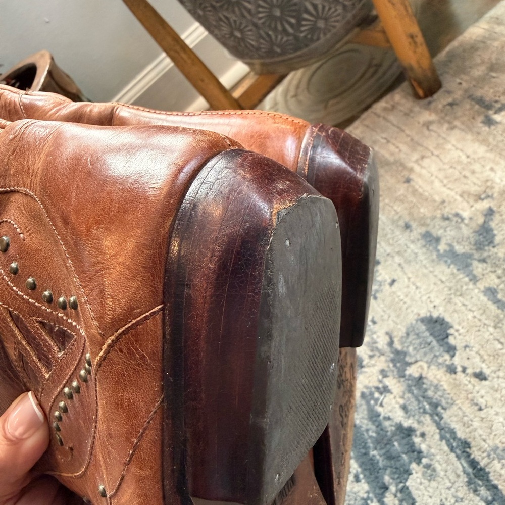 Vintage 1970’s Circle S Brown Leather Western Boots - Picture 7 of 10